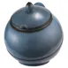 GET 2757353 Frilich Round China Bowl with Lid, 3.7 Qt (8-7/10" Dia x 10-1/5" H), Blue, General Use 1 image