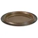 GET 2933234 Frilich Plate - 9" Diameter x 1" Height, Round China Dinner Plate in Caramel 1 image
