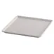 GET 2934230 Frilich Raiser Plate, 9"W x 9"D x 3/4"H, Square, White, China 1 image