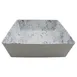 GET 30905-PEB Cheforward Endure Salad Bowl, 3.5 Qt, 10" x 10" x 3", Square Melamine Pebble 1 image