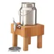 GET 3131300 Frilich Milk Dispenser, 3.2 Qt 0.8 Gal/3 L, 8.9"W x 8.7"D x 15"H, SS, Valve,Stand - Set 1 image
