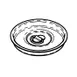 GET 3131311 Frilich® Replacement Lid, Stainless Steel, For Milk Dispenser 1 image