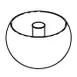 GET 3148160 Frilich Replacement Bowl With Ice Tube, Stainless Steel, Fits 5 Carafes EB802E/EB581E 1 image