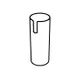 GET 3158170 Frilich® Replacement Bottom Tube, Stainless Steel 1 image