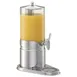GET 3170012 Juice Dispenser, 5.3 Qt (1.3 Gal/5 L) SAN Container, Steel Base, 14"x9"x19" - Set 1 image