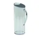 GET 3188150 Frilich Muesli Flute, 50.7 Oz (1.5 L) Clear Plastic, 5-3/10" H, Handle, Grey Lid 1 image