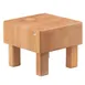 GET 3651042 Frilich Butcher Block Riser, 8-7/10" W x 8-3/10" H, Wood, Nat, 5-8" H, 9" W, 1-2 Steps 1 image