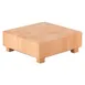 GET 3652040 Frilich Cheese Stand L‑Cube, Beech, Natural, 12‑13/16" L×W 10‑19", 4‑3/4" H, 1‑2 Steps 1 image