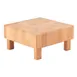 GET 3652041 Frilich Cheese Stand L-Cube, Natural Square Wood 12-13/16" L/W x 6.5" H, 2-Step 1 image