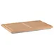 GET 3856010 Bread Board, 22-4/5" x 14-4/5" x 1-2/5" Rectangular Tan Wood, Stainless Reservoir - Set 1 image