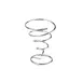 GET 4-18180-S Fry Cone Basket, 4" Dia. x 6" H, Chrome Plated, Cone Shape 1 image