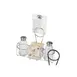 GET 4-22735 Silver Chrome 2-Compartment Condiment Caddy with Menu Holder, Chrome Plated Metal 1 image
