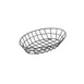GET 4-30188 Clipper Mill Grid Basket – Oval, 12" x 8-1/4" x 2", Iron, Black Powder Coated 1 image