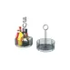 GET 4-31860 Condiment Caddy, 8-1/2" Dia. x 12"H, Round, Iron Teflon Coated, Black 1 image