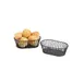 GET 4-31892 Clipper Mill Tuscan Basket, 8-1/2" x 5-1/2" x 3", Short Oval, Iron Powder Coated Black 1 image