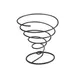 GET 4-32808 Clipper Mill Fry Cone Basket – 8" Dia. x 8" H, Iron Powder Coated, Black Cone 1 image