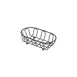 GET 4-33450 Oval Iron Powder Coated Black Serving Basket, 7-3/4" x 4-1/2" x 2-1/4" 1 image