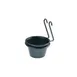 GET 4-33801 Condiment Cup Holder, 2-1/4" Dia. X 3"H, Iron Teflon Coated, Black 1 image