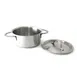 GET 4-80910 Mini Bistro Pot, 10 Oz., 4-7/16" Dia. x 2" H x 6-1/2" L, Stainless Steel, Stew Pot 1 image