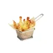 GET 4-81860 Single Serving Fry Basket, 4" x 3-1/4" x 2-1/4", Rectangular, Stainless Steel 1 image