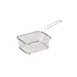 GET 4-818610 Party Size Fry Basket, 8" x 6" x 5", Rectangular, Stainless Steel, Commercial Cookware 1 image