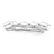 GET 4-82018 Stainless Steel Dessert Caddy with 8 Square Holders, 11-3/4" x 3-1/4" x 1-1/4", Silver 1 image