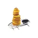 GET 4-881818 Onion Ring Tower, 9-1/2" x 5" x 9", Stainless Steel, 2-3/4" Condiment Cup Holder 1 image