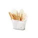 GET 4-88840 Tuscan Basket, Oval, 8.25" x 5" x 5", Stackable, Stainless Steel 1 image