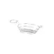 GET 4-91630 Oval Stainless Steel Basket, 9" x 6" x 3-1/2", With Handle & Condiment Cup Holder 1 image
