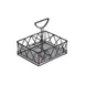 GET 4-931832 Clipper Mill 5-Compartment Condiment Caddy, 9" x 7" x 8", Iron Powder Coated Black 1 image