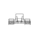 GET 4-931852 Clipper Mill Condiment Caddy, 15" x 4-1/2" x 6-3/4", 3-Compartment, Iron Powder Coated, Black 1 image