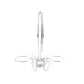 GET 4-982029 Rocket Surfboard Onion Ring Tower, 9" Dia. x 10" H, Stainless, 2-3/4" Cup Holders 1 image