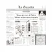 GET 4-TI1808 Food-Safe Italian Newsprint Liner, 12" X 12", Paper, White 1 image