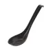 GET 6020-BK Nara Soup Spoon, 0.8 Oz., Break-Resistant, Dishwasher Safe, Melamine, Black - Dozen 1 image