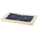 GET 6230030 Frilich Stand/Base Tray, 21-7/10" x 13-3/5" x 1-1/2" Insert, Cooling Pack and Wood - Set 1 image
