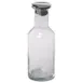 GET 8158061 Frilich Carafe, 1.3 Qt (1.2 L) 3‑9/10" Dia x 10‑4/5" H, 35‑59 oz, Clear Glass Steel Lid 1 image