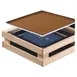 GET 8191030 Frilich Raiser Cooling Set, 9"x9"x1" Clear Insert, 2 Cooling Packs, Fits Models - Set 1 image