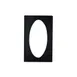 GET 82725A1 Bugambilia Tile, 20-13/16" x 12-3/4" Stainless Steel Oval Cut-Out, Fits TFUL04 Bowl 1 image