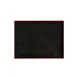 GET 902-15-RB Fuji™ Tray - 15" x 11-1/2" Rectangular PP, Black/Red Tray, Break‑Resistant - 1 Dozen 1 image