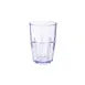 GET 9914-1-BL Bahama Double Rock Tumbler, 14 Oz., 3-7/16" Dia x 5" H, Blue SAN, BPA-Free - Dozen 1 image