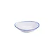 GET B-100-W/CB Bistro Bowl, 10 oz (12 oz rim), 7" diameter, White Melamine with Blue Trim - Dozen 1 image