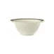 GET B-105-CA Diamond Cambridge™ Bowl – 5.5" x 2.25" , 10‑11 oz, White/Gray Rim, Melamine - 1 Dozen 1 image