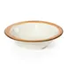 GET B-127-DI-KNO - Diamond Ivory™ 12‑15 Oz Bowl, 7" Dia × 1‑3/4" H, Orange Melamine - 1 Dozen 1 image