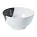 GET B-14-W/BK Bold Bowl, 14 oz., 5" Dia. x 2" H, Round, Two-Tone, BPA‑Free Melamine, NSF, 1 Dozen 1 image