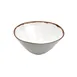 GET B-193-RM Rustic Mill™ 6 Qt Melamine Bowl, 13" Dia x 5-1/2" H, Round Cream Brown Speckles & Rim 1 image