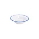 GET B-50-W/CB Settlement Bistro Side Bowl, 5" Diameter, 4.5 oz, White/Blue Trim, Melamine - Dozen 1 image