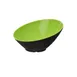 GET B-789-G/BK Brasilia™ Bowl, 1-1/10 Qt., 10" Dia. x 5"H, Melamine, Green/Black 1 image