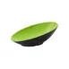 GET B-797-G/BK Brasilia™ Bowl, 1.1 Qt. Oval, Melamine, Green/Black, 14" x 8-3/4" x 5"H 1 image