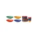 GET B-925-MIX MardiGras Bowl, 9" x 1-3/4" H, 1 Qt Melamine, BPA-Free Yellow/Orange/Blue/Green - 1 Dozen 1 image