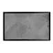 GET B177208-SLVB Tray, 20-3/4" L x 12-3/4" W x 1/2" H, Rectangular Black Melamine with Silver Decal 1 image